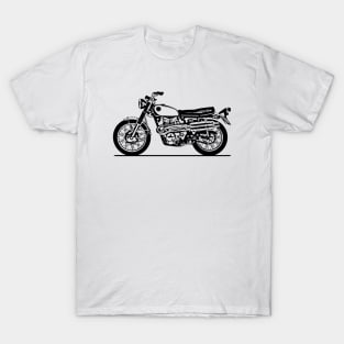 CL450 Motorcycle Sketch Art T-Shirt